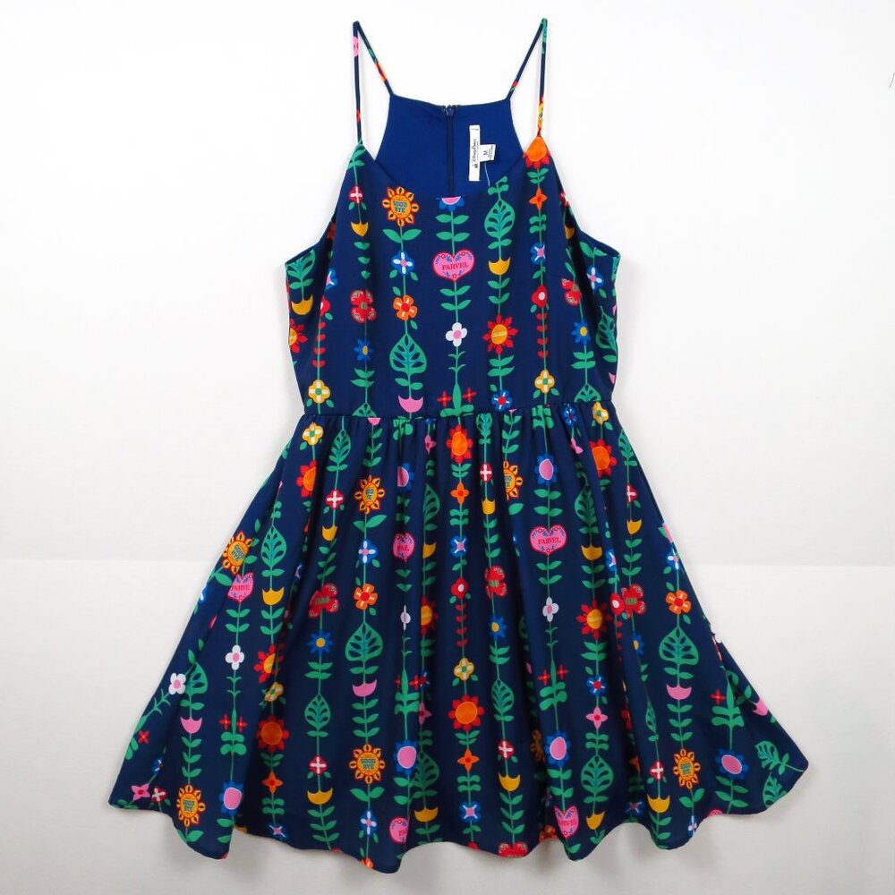 NWT Disney Parks It's a Small World Goodbye Halter Dress Size M